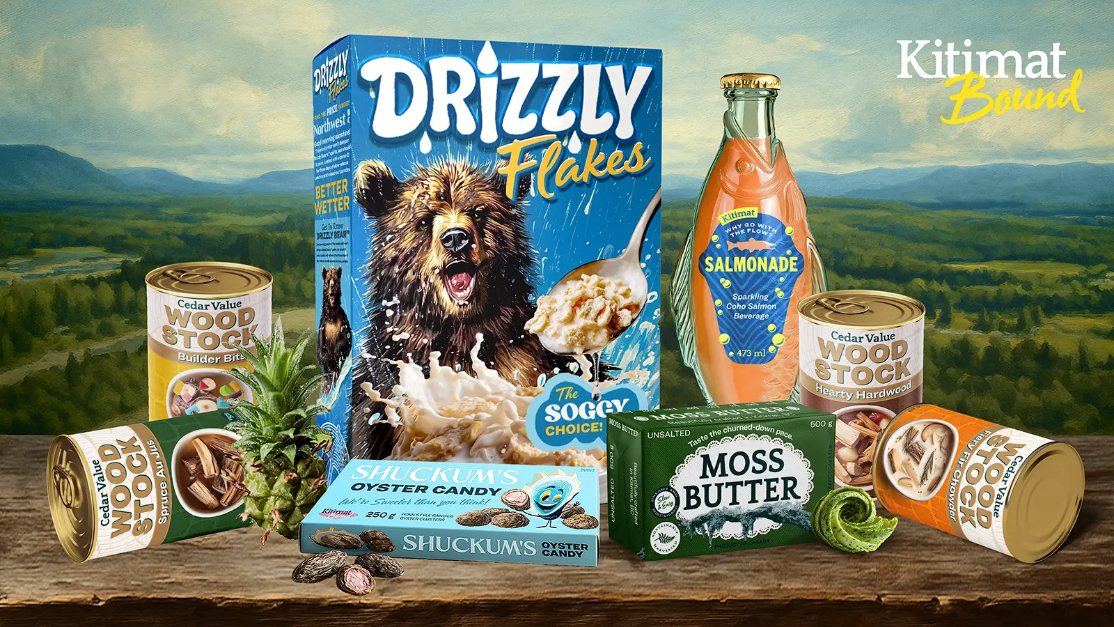 Gotcha! These products might be fake, but the Kitimat lifestyle? 100% Real. 